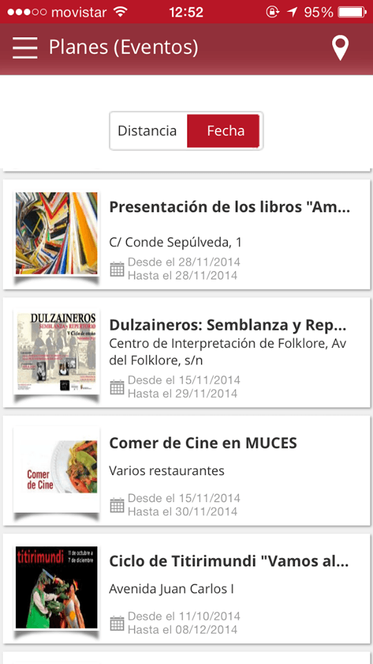 planes y eventos segovia app