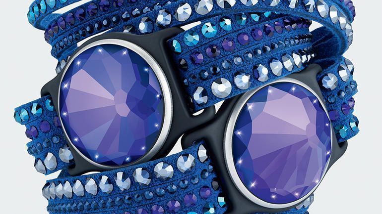 swarovski shine pulsera violeta
