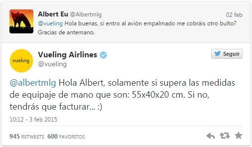 crm en twitter vueling
